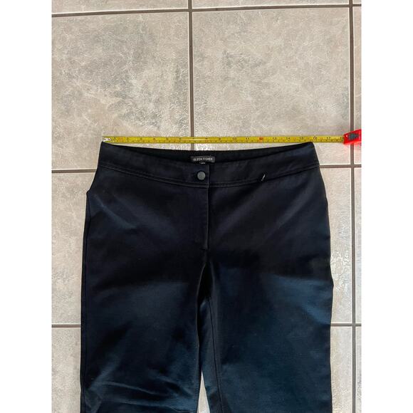 Eileen Fisher Pants Ponte RN78121 Stretch Black Pull On Size S Women's - Picture 4 of 6